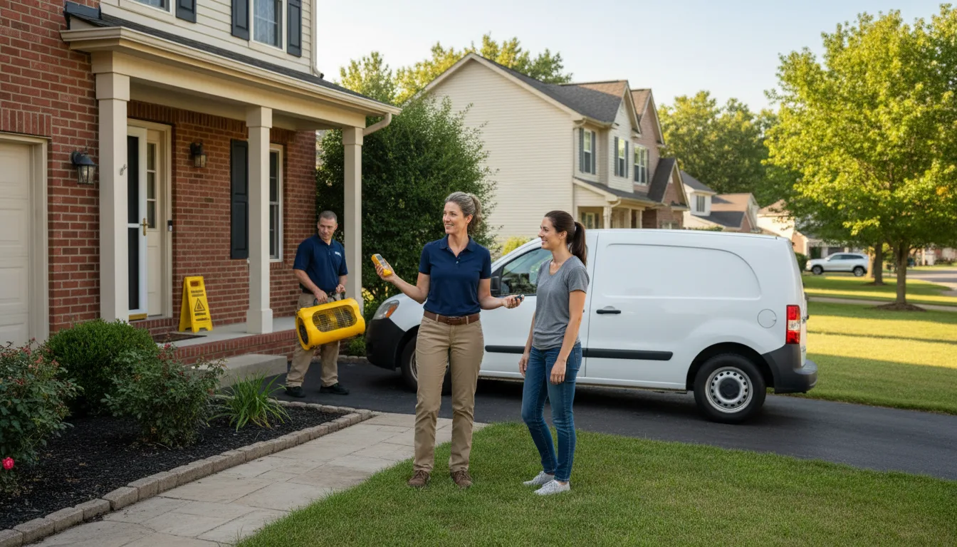 Residential water damage restoration in Pollock, ID